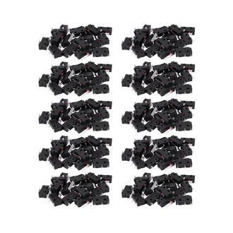 OEM 200 Unidades De Interruptores De L&iacute;mite Moment&aacute;neos De Pl&aacute;stico Spdt De 3 Pines, 125 V/250 V Ca, 5 A, Color Negro + Plata