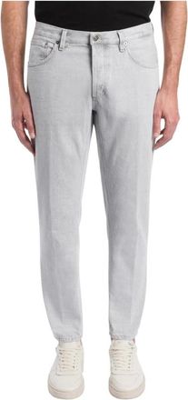 Dondup Heren, Jeans, Grijs, Maat: W34 Denim