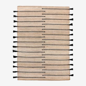 Sklum Alfombra Rectangular En Yute Y Tela Plamena Sklum 185 X 230 Cm