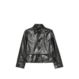 Zadig&Voltaire Leather Button-up Jacket