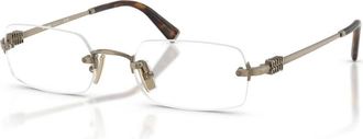 Miu Miu Optical Frame - Dames - Brillen - Geel - 52 MM - Accessoires