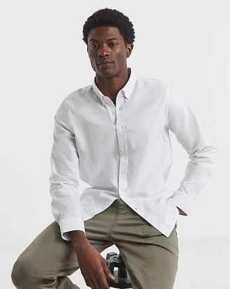Jacamo Long Sleeve Oxford Shirt Regular