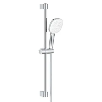 GROHE Tempesta 110 Cube Glijstangset - 60cm - vierkante handdouche - 2 straalsoorten - 5.6 l/min - gladde doucheslang - chroom