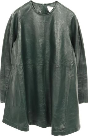 Bottega Veneta 2010s leather mini dress - Green
