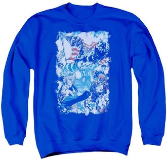 Gildan Justice League of America American Justice Adult Crewneck Sweatshirt