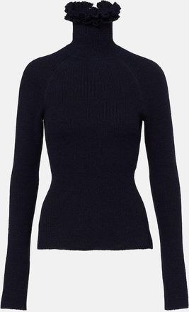 Alaia Alaïa Wool and silk-blend turtleneck sweater