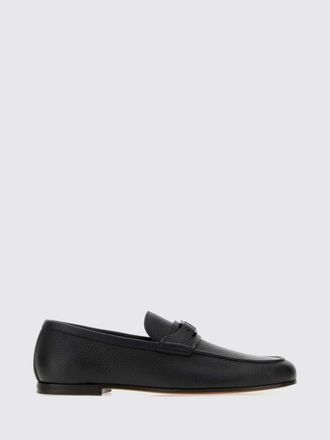 Valentino Garavani VLogo Signature Loafers in Grained Calfskin Leather