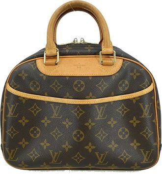 Louis Vuitton Trouville Handbag Monogram Canvas Brown Canvas Handbag (Pre-Owned)
