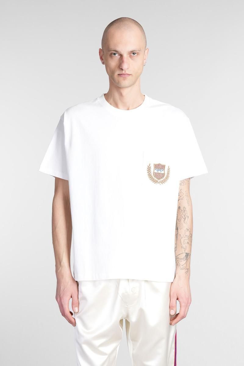 【送料&関税込】Bode T-shirt In White Cotton Bode Off-White Island T-Shirt - Cream | Editorialist