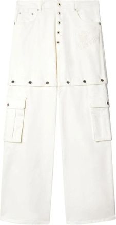 Off-white Baggy-fit Jeans - Heren - Loose Fit Jeans - Wit - W31 - Denim - Jeans