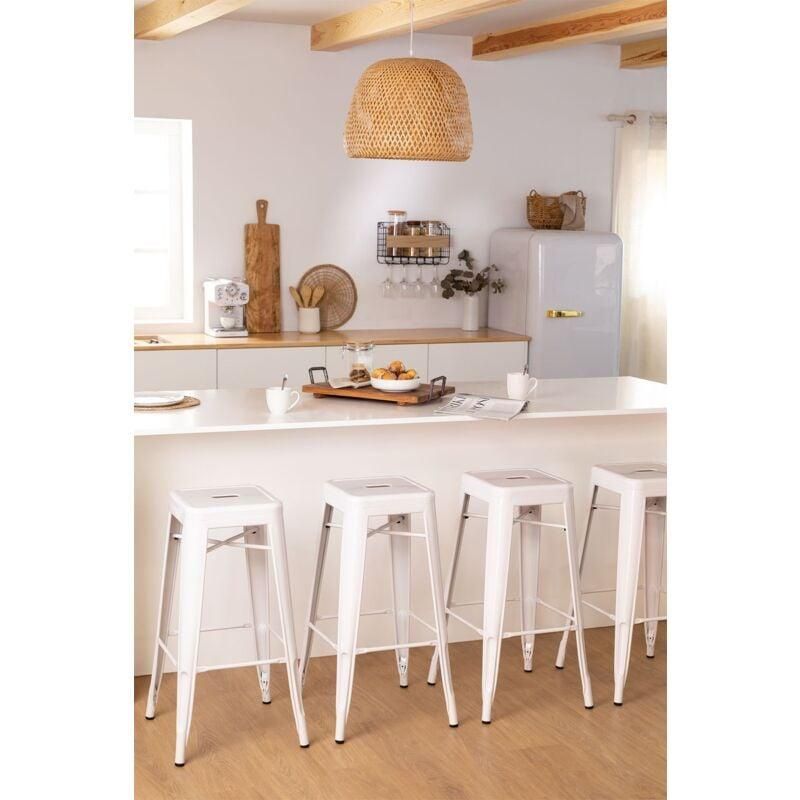Housse De Pouf Poire 85x65cm - Fausse Fourrure Blanche - Sans Rembourrage - Intérieur/Extérieur