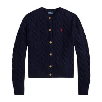 Polo Ralph Lauren Truien & Vesten, Dames, Blauw, L, Wol, Luxe Wol & Kasjmier Vest