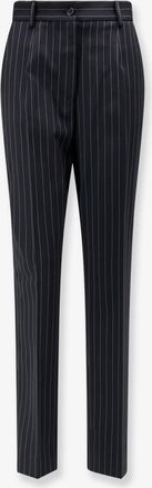 Dolce & Gabbana Pantaloni in lana vergine stretch con motivo gessato - DOLCE & GABBANA - gender_Woman