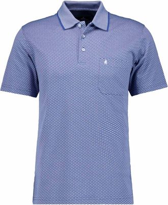 Ragman Poloshirt RAGMAN, Herren, Gr. Blacklist, taubenblau, 70% Baumwolle 30% Polyester, regular fit, ohne Ausschnitt, Shirts Poloshirt