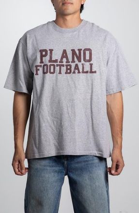 Elwood Vintage Plano Football Tee in Grey at Nordstrom, Size X-Large