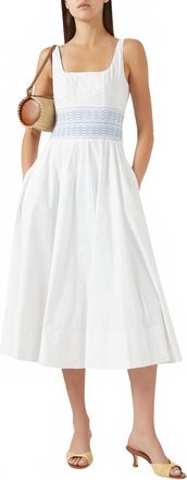 Staud Rig Dress In White