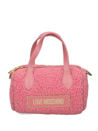 Love Moschino top-handle logo tote bag - women - Polyester - One Size - Pink