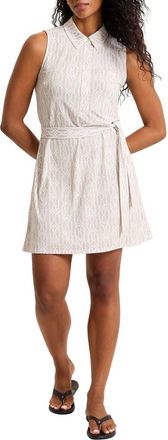 Tommy Bahama Carmela Canopy Tie Waist Sleeveless Dress in Pure Khaki at Nordstrom, Size X-Large