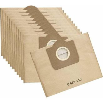 OEM Paquete De 12 Bolsas Para Aspiradora Karcher 6.959-130.0 Con Filtro De Papel Para Wd 3 Mv 3 - Crezuo