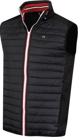Calvin Klein Mens Hybrid Insulate Gilet - Black/Red - XXXL