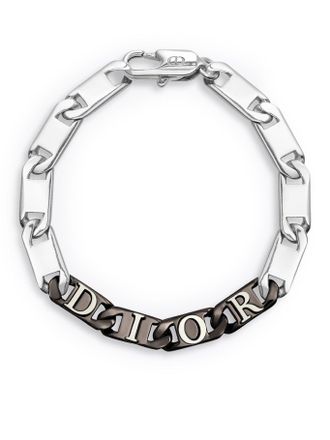 Dior BRASS LINK BRACELET WITH SILVER AND RUTHENIUM FINISH - Christian Dior - Man