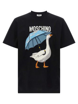 Moschino Zwarte Katoenen T-Shirt