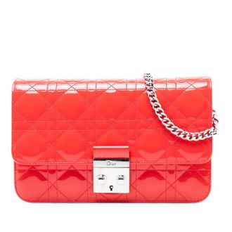 Dior Pre-owned Dior Patent Cannage Miss Dior Promenade Crossbody 12-MA-0146
