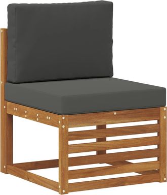 vidaXL Sof&aacute; Intermedio De Exterior Madera De Acacia S&oacute;lida Natural Vidaxl