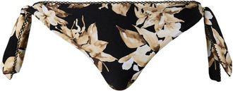Twin-Set floral-print bikini bottoms - women - Polyamide/Elastane - I - Black
