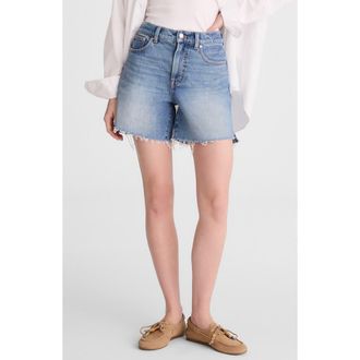 Madewell The Perfect Vintage Mid Length Denim Shorts in Midvale Wash at Nordstrom, Size 23