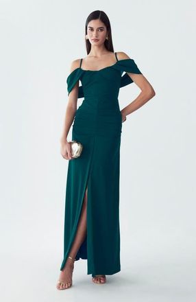 BWLDR Ida Maxi Dress in Emerald at Nordstrom, Size 10