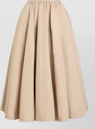 Patou elasticated midi skirt