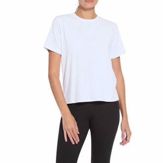 Lyss&eacute; Womens Perfect Box-Cut Tee In White