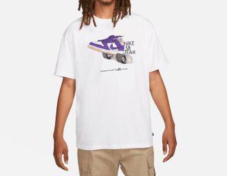 Nike Mens Sb Dunk Team Skate T-Shirt In White
