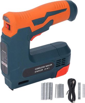 OEM Pistola De Clavos El&eacute;ctrica 2 En 1 Con Cargador Usb Y Cargador Inal&aacute;mbrico Para Clavos, Ideal Para Trabajos De Carpinter&iacute;a Eficientes Y Proyectos De R