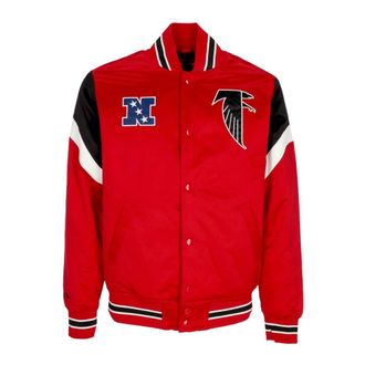 Mitchell & Ness Atlanta Falcons Bomberjack NFL Teamkleuren - Heren - Bomber jackets - Rood - L - Polyester - Jassen