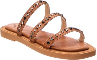 Frye Faye Studded Slide Leather Sandal