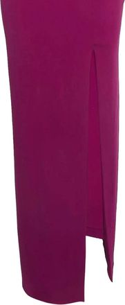 Solace London Pre-Owned one-shoulder side-slit dress - Purple