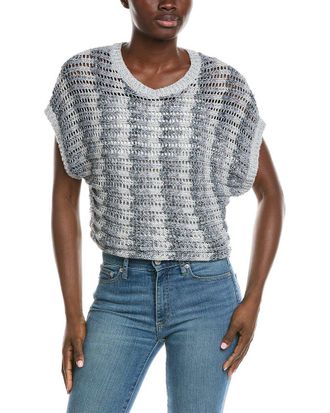 Z Supply Z Supply Ballast Crochet Stripe Top