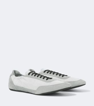 Prada Collapse Re-Nylon and suede sneakers