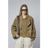 Rick Owens Heizer Mac Leather Jacket