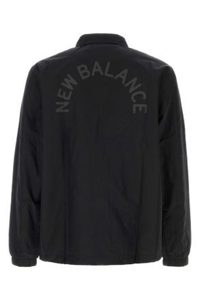 New Balance Mens Black Polyester Jacket Giubbini