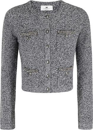 Elisabetta Franchi Cardigans - Dames - Vesten - Zwart - M - Truien & Vesten