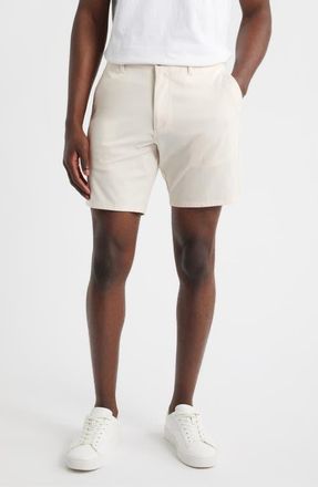 Johnnie-O Jupiter Cotton Blend Chino Shorts in Sand at Nordstrom, Size 34