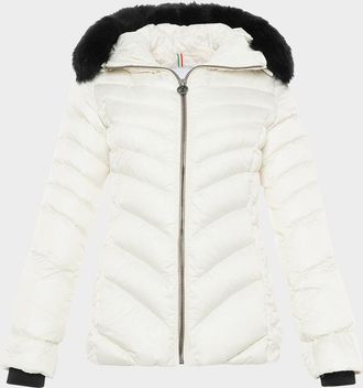 Gorski Down Apres-Ski Jacket with Detachable Toscana Lamb Hood Trim