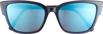 Maui Jim 55mm Polarized Cat Eye Sunglasses in Blue Blue Blue at Nordstrom Rack