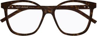Saint Laurent Accessoires, Dames, Bruin, ONE Size, Havana RX Optisch Montuur