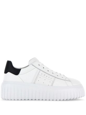 Hogan Sneakers H-Stripes in pelle - Bianco