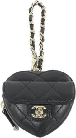 Chanel Pre-owned Handbag Charm - Dames - Vintage Mini Tas - Zwart - ONE Size - Leer - Vintage