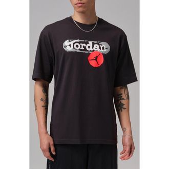 Nike Jordan Cotton Graphic T-Shirt in Off Noir at Nordstrom, Size Small